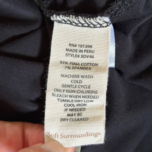 Soft Surroundings BUNDLE - TWO Pima Cotton Short Sleeve Tunic Tee – Petite Large - Picture 6 of 14